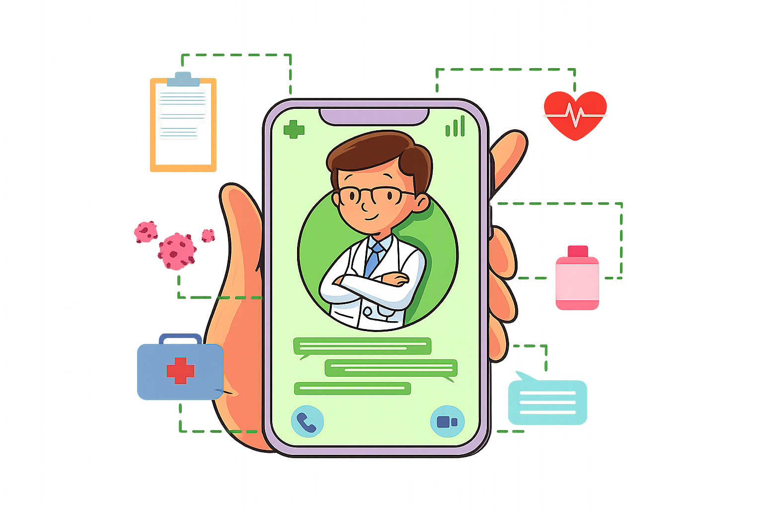 Health reminder problem illustration